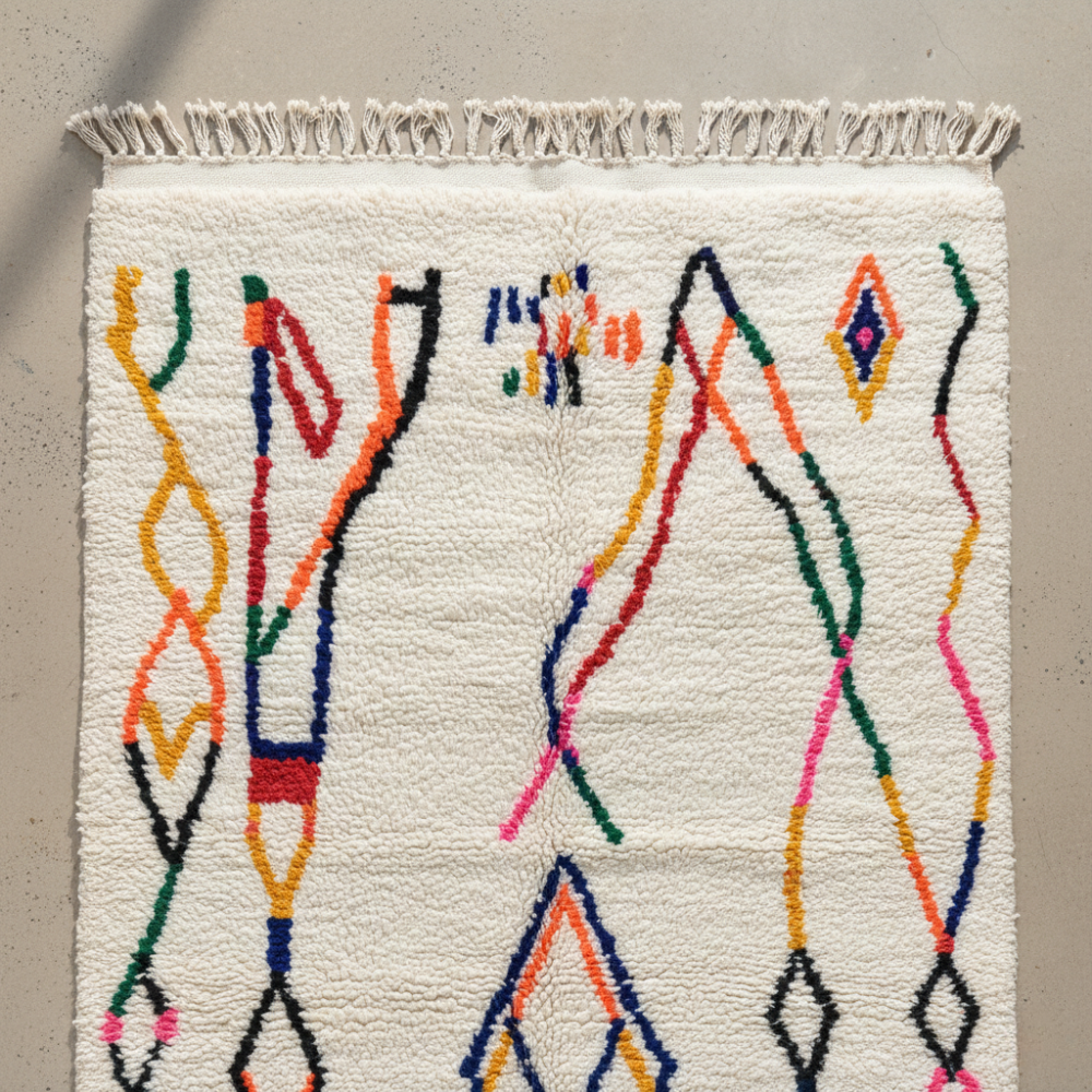 Tapis berbère coloré Azilal n°207