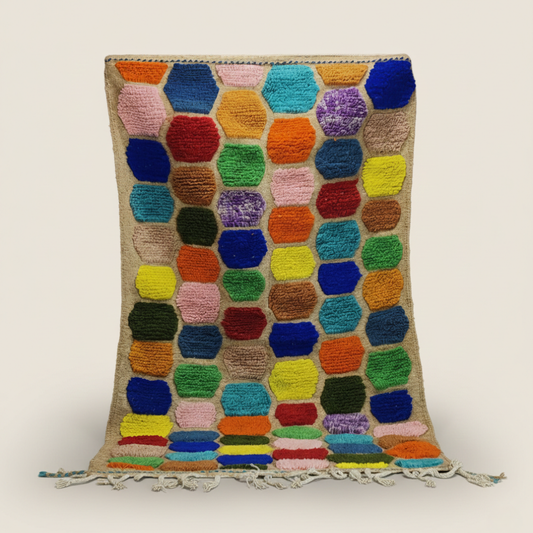 Tapis berbère coloré Azilal n°225