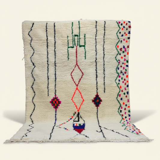 Tapis berbère coloré Azilal n°144