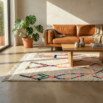 Tapis berbère coloré Azilal n°207