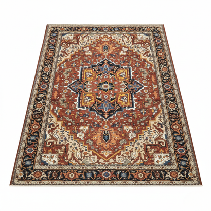 Tapis Persan Classique – Motifs traditionnels & Tons rouges – 160×240cm