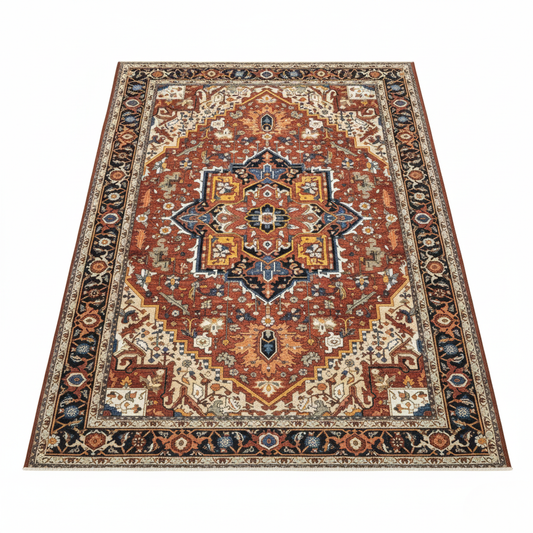 Tapis Persan Classique – Motifs traditionnels & Tons rouges – 160×240cm