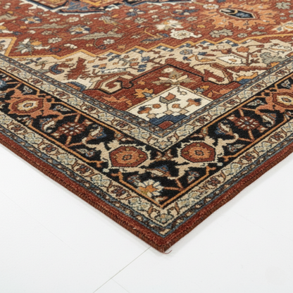 Tapis Persan Classique – Motifs traditionnels & Tons rouges – 160×240cm