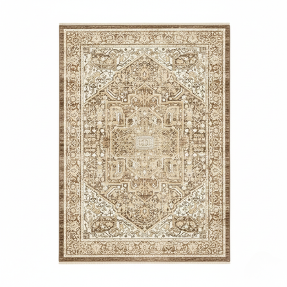 Tapis Persan Classique – Motifs traditionnels & tons beiges – 160×230 cm