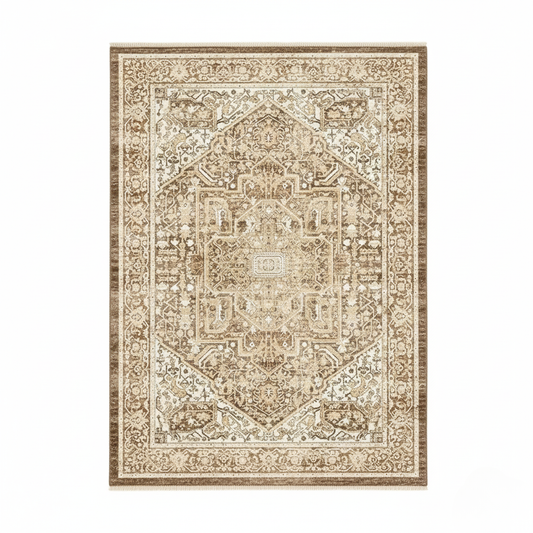 Tapis Persan Classique – Motifs traditionnels & tons beiges – 160×230 cm