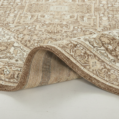 Tapis Persan Classique – Motifs traditionnels & tons beiges – 160×230 cm