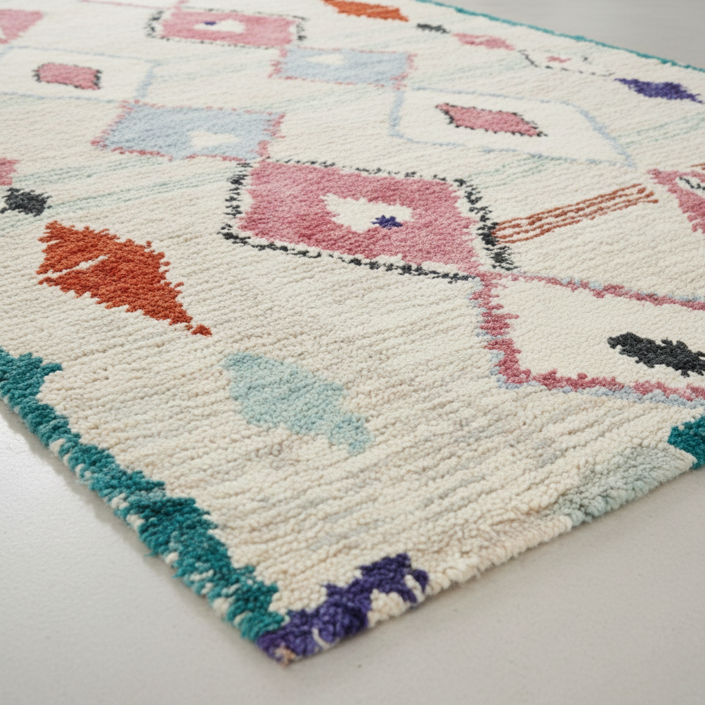 Tapis berbère Azilal – Inspiration traditionnelle – Naëlya